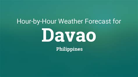 weather forecast tomorrow davao city